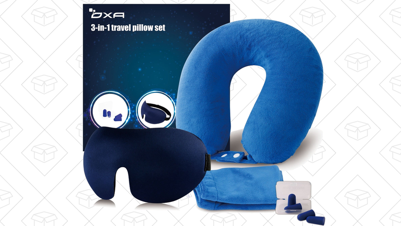 OXA Memory Foam Travel Pillow Set, $10 with code UABCSH5B